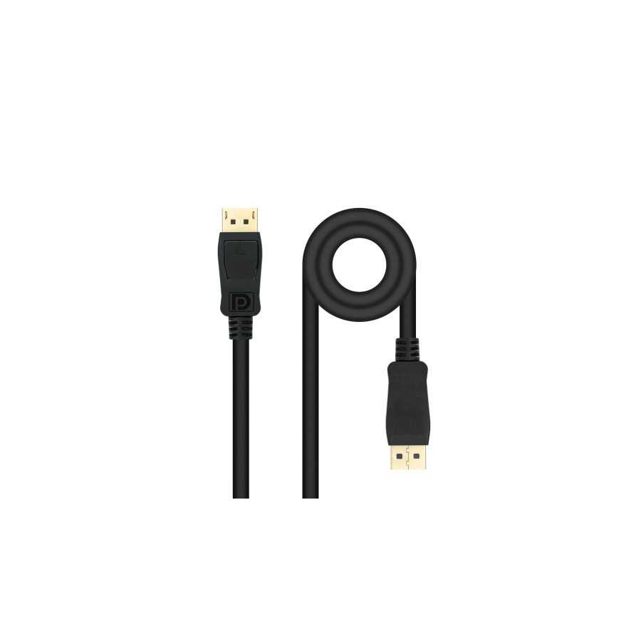 20645-Nanocable Cable DisplayPort 1.4, DP/M - DP/M, Negro, 1 m