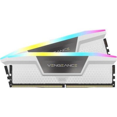 MEMORIA CORSAIR DDR5 32GB 2X16GB PC6000 VENGEANCE RGB BLANCA CMH32GX5M2B6000Z30W