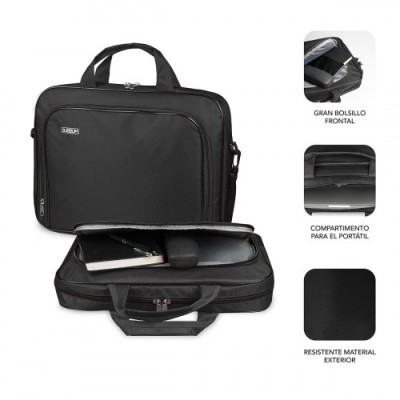 SUBBLIM Maletin Ordenador Oxford Laptop Bag 11 125 Black