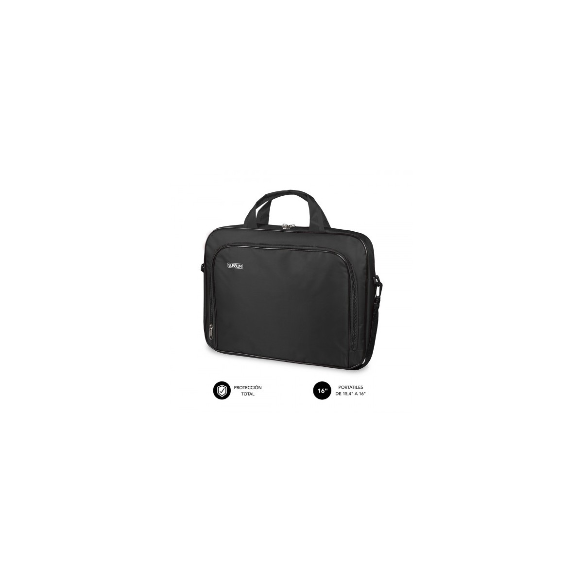 SUBBLIM Maletin Ordenador Oxford Laptop Bag 154 16 Black