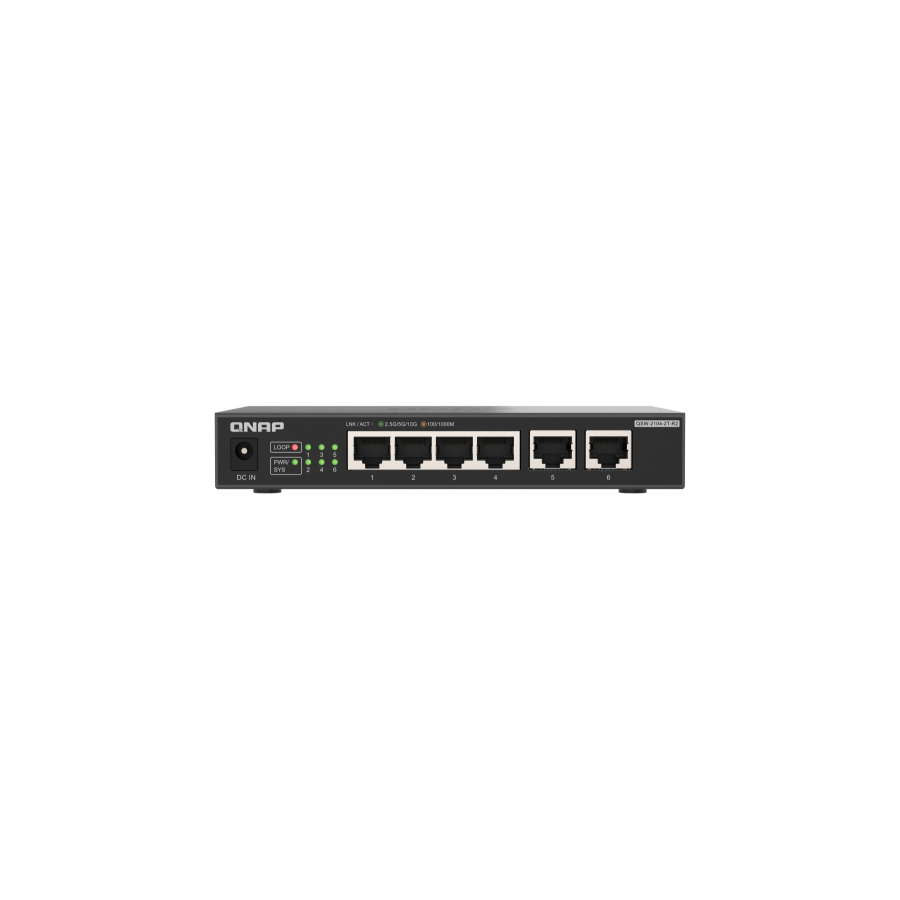21181-QNAP QSW-2104-2T-R2 switch No administrado 10G Ethernet (100/1000/10000) Escritorio Negro 21181-QNAP QSW-2104-2T-R2 switch No administrado 10G Ethernet (100/1000/10000) Escritorio Negro
