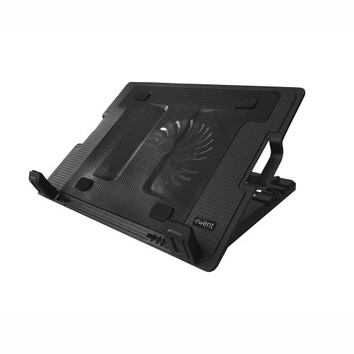 21279-Ewent EW1258 almohadilla fria 43,2 cm (17") 1000 RPM Negro
