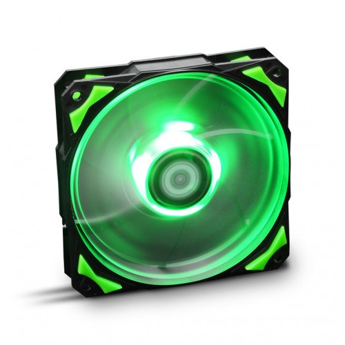 21332-NOX H-Fan LED Carcasa del ordenador Ventilador 12 cm Negro, Verde, Blanco