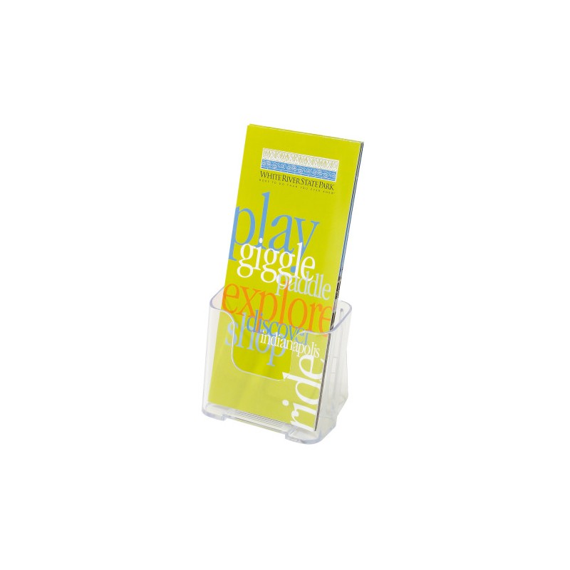2140-EXPOSITOR SOBREMESA INDIVIDUAL VERTICAL MURAL TRANSPARENTE 1/3 A4 DEFLECTO 77501