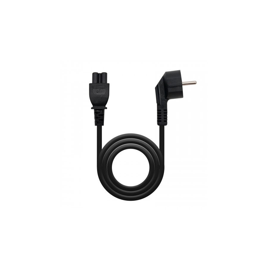 21508-Nanocable CABLE ALIM. TREBOL CEE7 ACODADO/M-C5/H 1.5 M