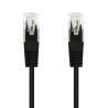 21511-Nanocable CABLE RED LATIGUILLO RJ45 CAT.5E UTP AWG24, NEGRO, 2.0 M