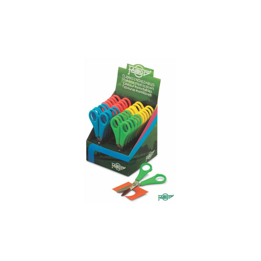 2158-FAIBO TE13E tijera de escritorio y manualidades Tijeras de oficina Corte recto Azul, Verde, Rojo, Amarillo 2158-FAIBO TE13E tijera de escritorio y manualidades Tijeras de oficina Corte recto Azul, Verde, Rojo, Amarillo