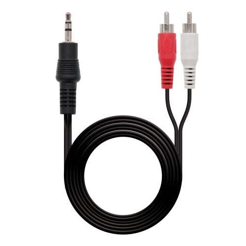 21584-NANOCABLE CABLE AUDIO ESTEREO, 3.5/M-2XRCA/M, 10 M (10.24.0310)