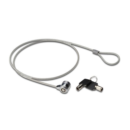 21766-Ewent EW1242 cable antirrobo Negro, Acero inoxidable 1,5 m