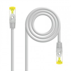 2193-Nanocable Cable de red latiguillo RJ45 LSZH Cat.6A SFTP AWG26, Gris, 1.0 m