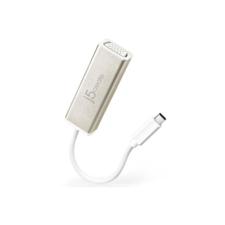 21972-j5create JCA111 Adaptador grafico USB 1920 x 1080 Pixeles Aluminio, Blanco