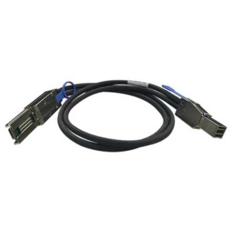 22104-QNAP CAB-SAS30M-8644-8088 cable Serial Attached SCSI (SAS) 1 m Negro