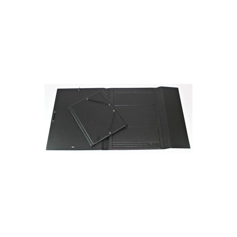 2215-CARPETA FORMATO CUARTO GOMAS Y SOPALAS PVC NEGRA IBERPLAS 341CS00