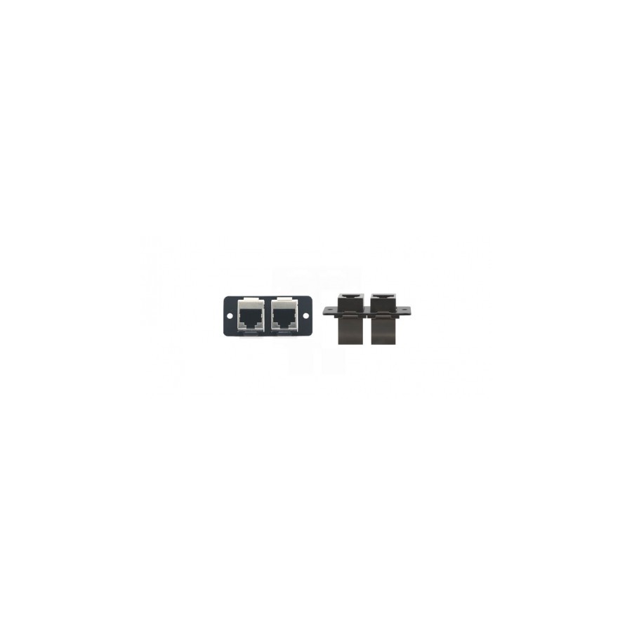 22440-Kramer Electronics W4545(B) placa de pared y cubierta de interruptor Negro