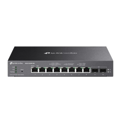 TP Link Omada SG2210XMP M2 switch Gestionado L2 L2 25G Ethernet 100 1000 2500 Energia sobre Ethernet PoE Negro