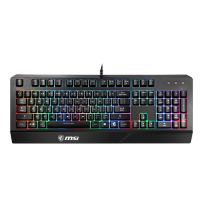 MSI VIGOR GK20 teclado USB QWERTY Espanol Negro