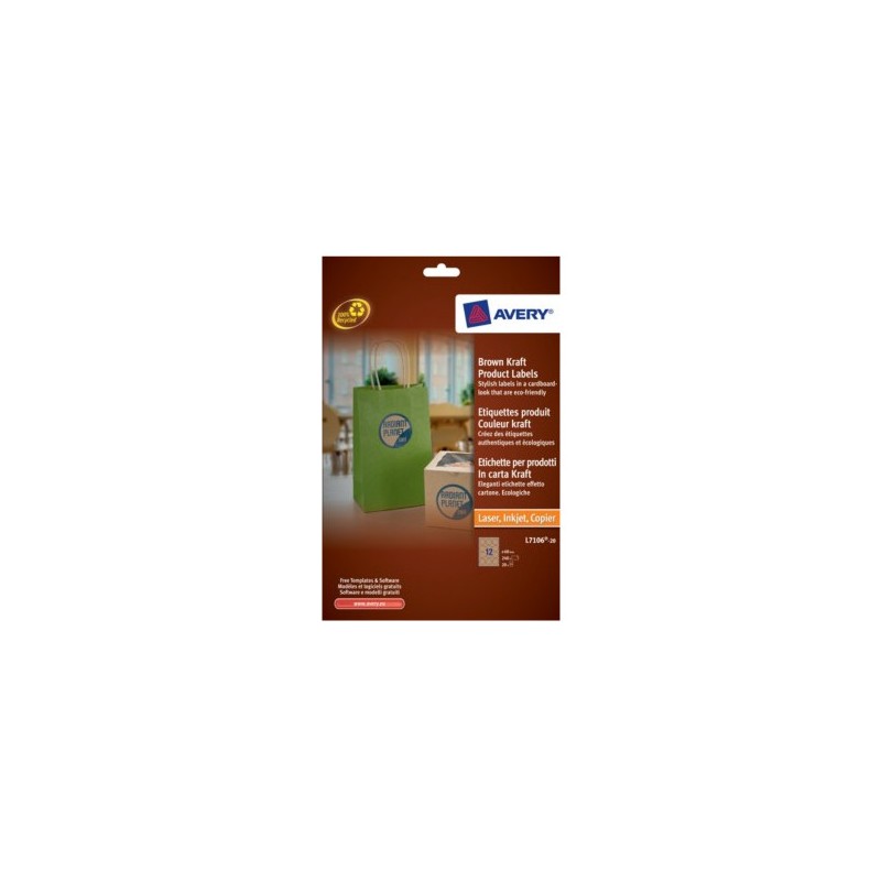 2267-PAQUETE 20 HOJAS ETIQUETAS PARA PRODUCTOS EN PAPEL KRAFT, EFECTO CARTON-IMPRESORAS LASER/LASER DE COLOR/ INYECCION 2267-PAQUETE 20 HOJAS ETIQUETAS PARA PRODUCTOS EN PAPEL KRAFT, EFECTO CARTON-IMPRESORAS LASER/LASER DE COLOR/ INYECCION