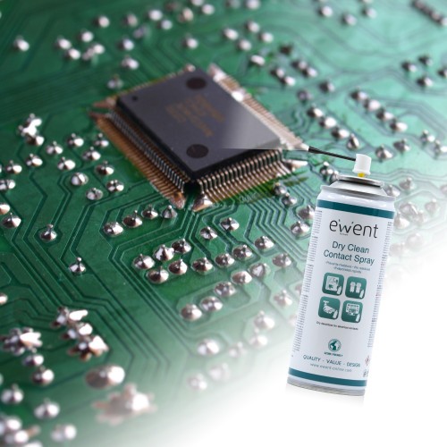 22726-Ewent EW5614 kit de limpieza para computadora Pantallas / Plasticos, Universal Espray para limpieza de equipos 200