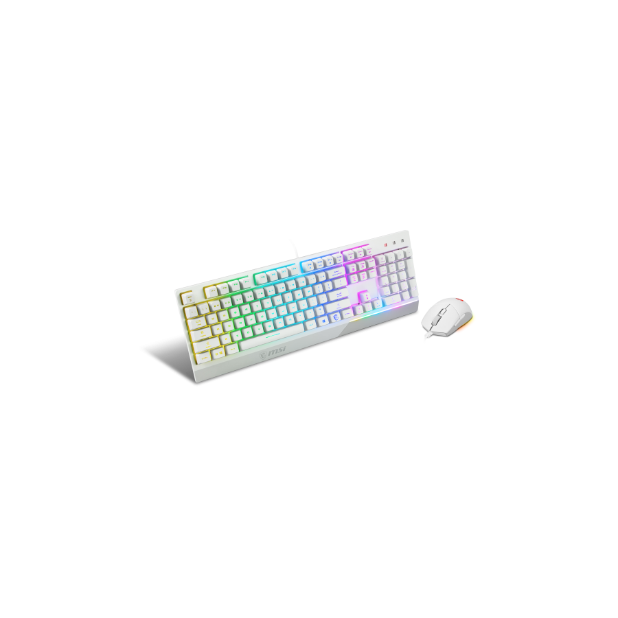 23160-TECLADO + RATON MSI VIGOR GK30 COMBO WHITE ES 23160-TECLADO + RATON MSI VIGOR GK30 COMBO WHITE ES