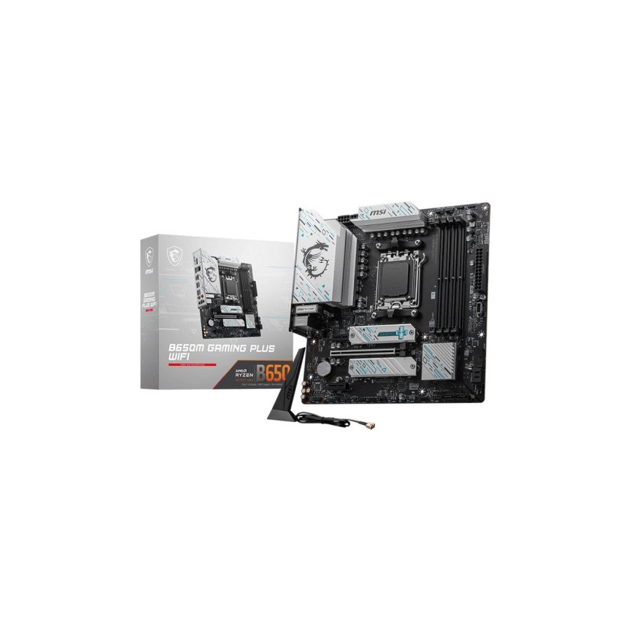 23438-PLACA MSI B650M GAMING PLUS WIFI,AMD,AM5,B650,4DDR5,192GB,HDMI+DP,4SATA3+2M.2,2.5GBE+WIFI6E+BT5.3,11USB3.2,MATX 23438-PLACA MSI B650M GAMING PLUS WIFI,AMD,AM5,B650,4DDR5,192GB,HDMI+DP,4SATA3+2M.2,2.5GBE+WIFI6E+BT5.3,11USB3.2,MATX