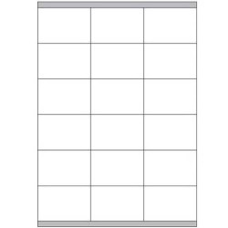 2398-CAJA 100 HOJAS ETIQUETAS BLANCAS CON MARGENES-LASER/INYECCION DE TINTA/FOTOCOPIADORAS-70X48 MM MEGASTAR LP4MS-7048