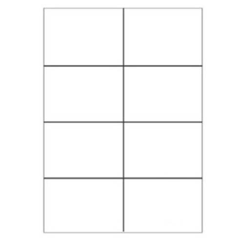 2402-CAJA 100 HOJAS ETIQUETAS BLANCAS SIN MARGENES-LASER/INYECCION DE TINTA/FOTOCOPIADORAS-105X74 MM MEGASTAR LP4MS-1057