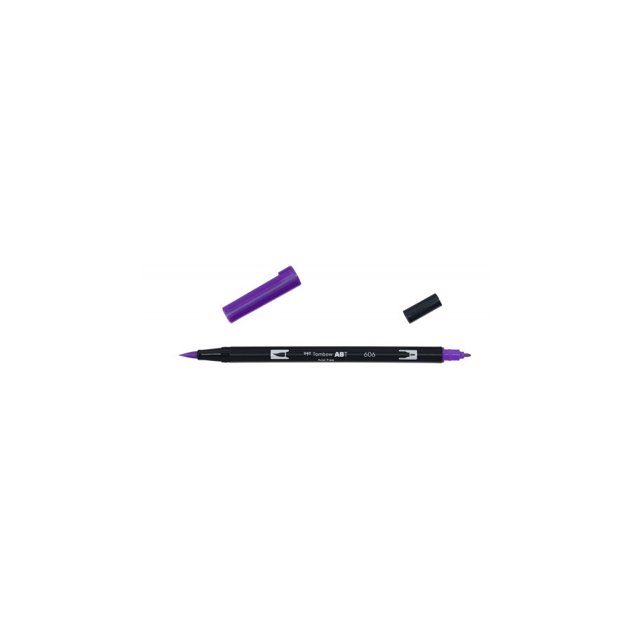 2436-ROTULADOR DOBLE PUNTA PINCEL COLOR VIOLET TOMBOW ABT-606 2436-ROTULADOR DOBLE PUNTA PINCEL COLOR VIOLET TOMBOW ABT-606