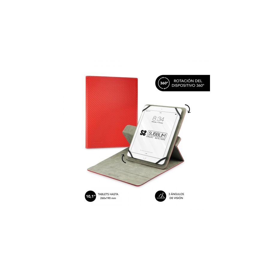 24477-SUBBLIM Funda Tablet Rotate 360 Executive Case 10,1" Red 24477-SUBBLIM Funda Tablet Rotate 360 Executive Case 10,1" Red