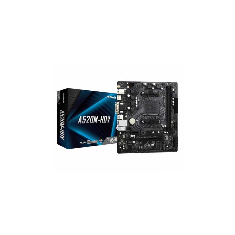 24485-#PLACA ASROCK A520M-HDV,AMD,AM4,A520,2DDR4,MATX 24485-#PLACA ASROCK A520M-HDV,AMD,AM4,A520,2DDR4,MATX