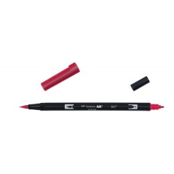 2452-ROTULADOR DOBLE PUNTA PINCEL COLOR CRIMSON TOMBOW ABT-847