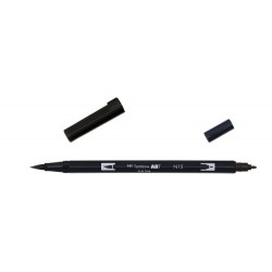2456-ROTULADOR DOBLE PUNTA PINCEL COLOR NEGRO TOMBOW ABT-N15
