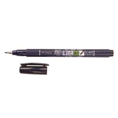 2469-ROTULADOR BASE AGUA PUNTA ELASTICA DURA NEGRO TOMBOW WS-BH-1P