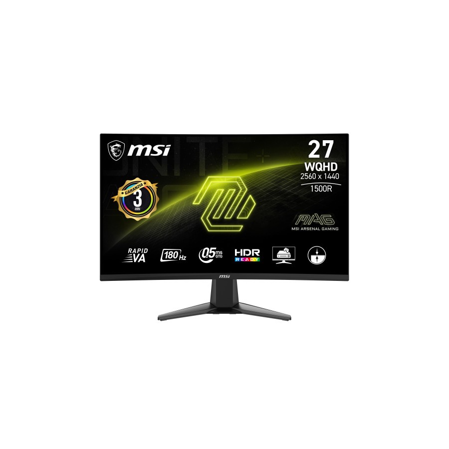 24704-MSI MAG 27CQ6F pantalla para PC 68,6 cm (27") 2560 x 1440 Pixeles Quad HD LCD Negro 24704-MSI MAG 27CQ6F pantalla para PC 68,6 cm (27") 2560 x 1440 Pixeles Quad HD LCD Negro