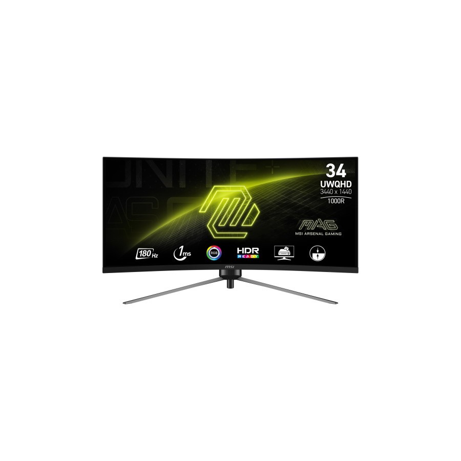 24850-MSI MAG 345CQR pantalla para PC 86,4 cm (34") 3440 x 1440 Pixeles UltraWide Dual Quad HD Negro 24850-MSI MAG 345CQR pantalla para PC 86,4 cm (34") 3440 x 1440 Pixeles UltraWide Dual Quad HD Negro