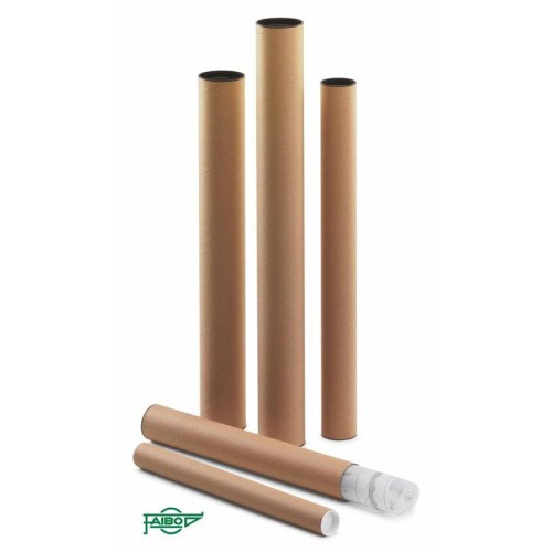 24891-TUBO CARTON PORTAPLANOS CON TAPAS 460 X 40 MM FAIBO 950-1