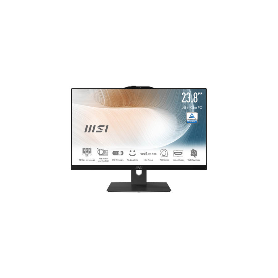 24923-MSI Modern AM242P 12M IntelR CoreT i5 i5-1235U 60,5 cm (23.8") 1920 x 1080 Pixeles PC todo en uno 16 GB DDR4-SDRAM 24923-MSI Modern AM242P 12M IntelR CoreT i5 i5-1235U 60,5 cm (23.8") 1920 x 1080 Pixeles PC todo en uno 16 GB DDR4-SDRAM