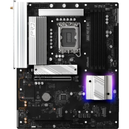 24989-PLACA ASROCK B860 PRO RS WIFI,INTEL,1851,B860,4DDR5,256GB,1HDMI+1DP,4SATA3+2M.2,2.5GBLAN,WIFI6E+BT5.3,8USB3.2+2USB