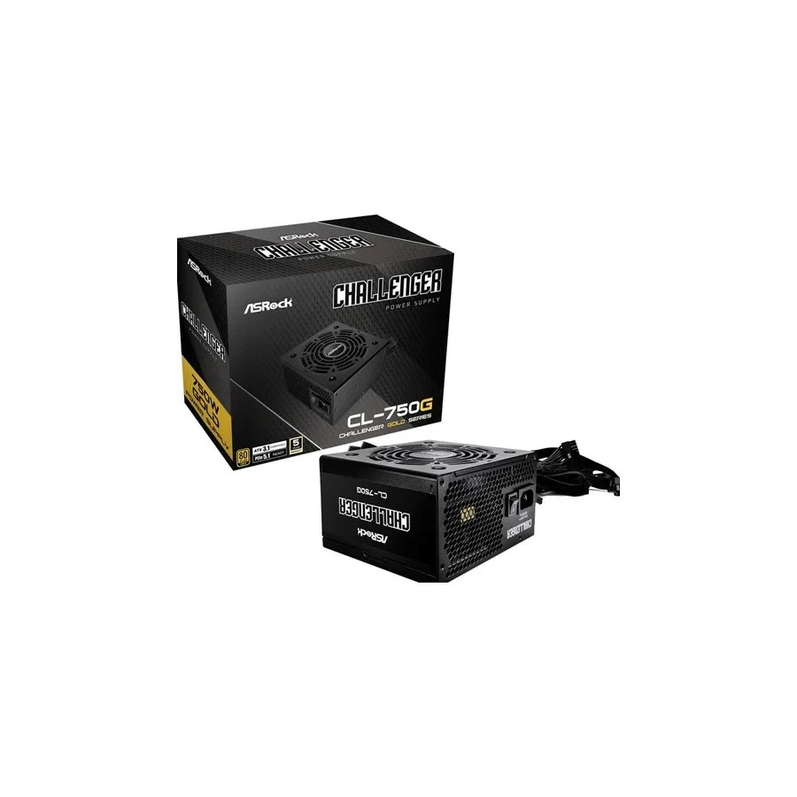24991-FUENTE ALIMENTACION ASROCK CL-750G,PSU,750W,80 PLUS GOLD,120MM,ACTIVE PFC,PCI-E 5.1 (12+4pin)x1,PCI-E (6+2 pin)x4, 24991-FUENTE ALIMENTACION ASROCK CL-750G,PSU,750W,80 PLUS GOLD,120MM,ACTIVE PFC,PCI-E 5.1 (12+4pin)x1,PCI-E (6+2 pin)x4,