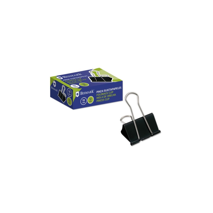 2517-PINZA SUJETAPAPELES 19 MM. PALA ABATIBLE COLOR NEGRO BISMARK 321724 2517-PINZA SUJETAPAPELES 19 MM. PALA ABATIBLE COLOR NEGRO BISMARK 321724