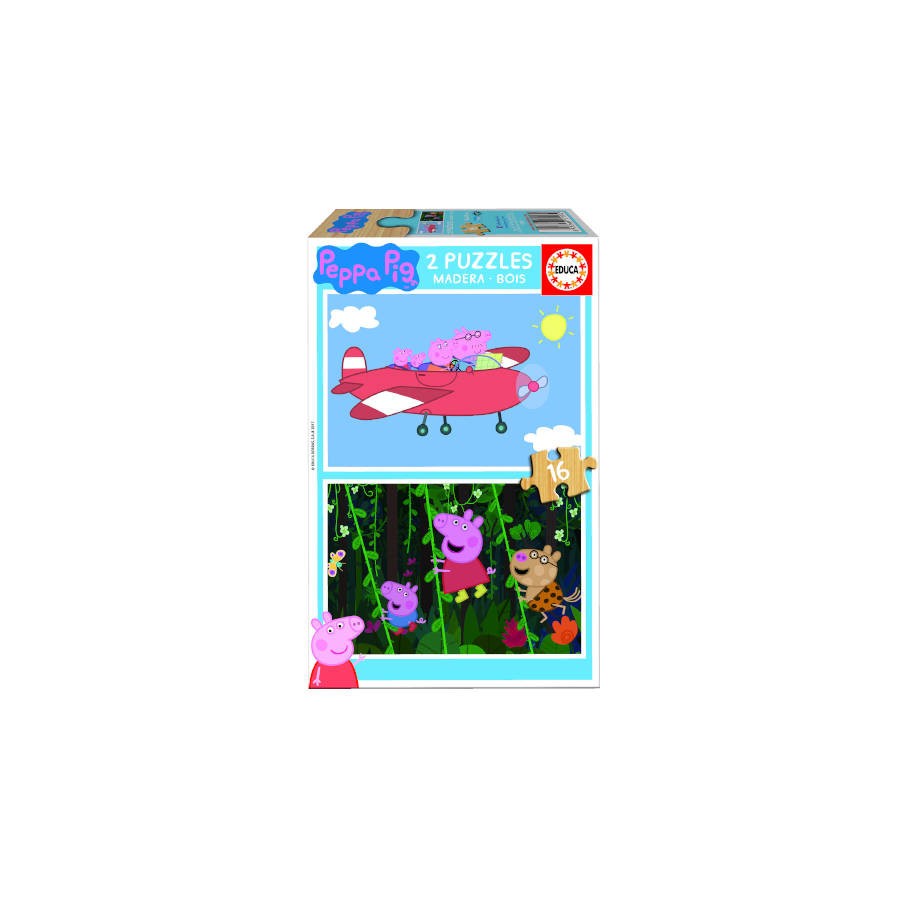 25296-PUZZLE MADERA PEPA PIG 2X16 PIEZAS EDUCA BORRAS 17157 25296-PUZZLE MADERA PEPA PIG 2X16 PIEZAS EDUCA BORRAS 17157