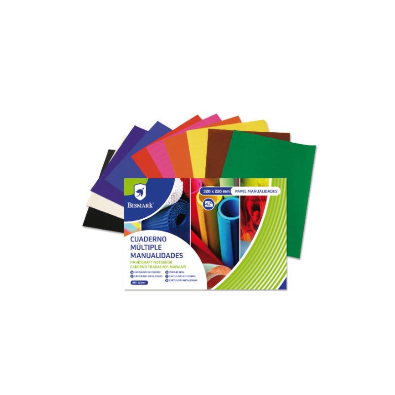 2548-CUADERNO MULTIPLES MANUALIDADES 42 HOJAS COLORES 32 X 22 CM. BISMARK 322741 2548-CUADERNO MULTIPLES MANUALIDADES 42 HOJAS COLORES 32 X 22 CM. BISMARK 322741