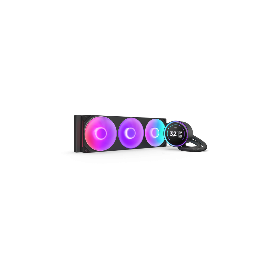 25869-NZXT Kraken Elite 360 RGB Procesador Sistema de refrigeracion liquida todo en uno 12 cm Negro 1 pieza(s)