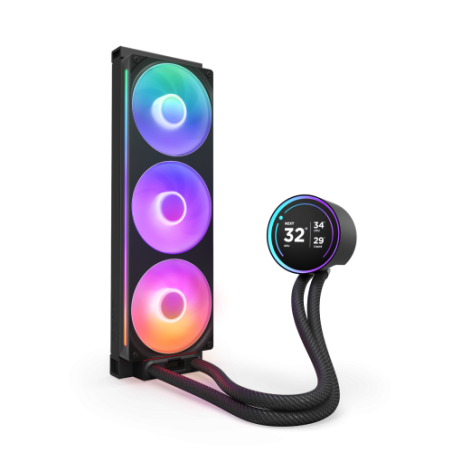 25870-NZXT Kraken Elite 360 RGB Procesador Sistema de refrigeracion liquida todo en uno 12 cm Negro 1 pieza(s)