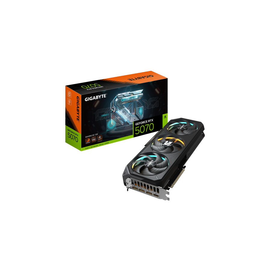 26028-GIGABYTE GeForce RTX 5070 GAMING OC 12G Tarjeta Grafica - 12GB GDDR7, 192 bits, PCI-E 5.0, XXXX MHz Core Clock, 3 26028-GIGABYTE GeForce RTX 5070 GAMING OC 12G Tarjeta Grafica - 12GB GDDR7, 192 bits, PCI-E 5.0, XXXX MHz Core Clock, 3