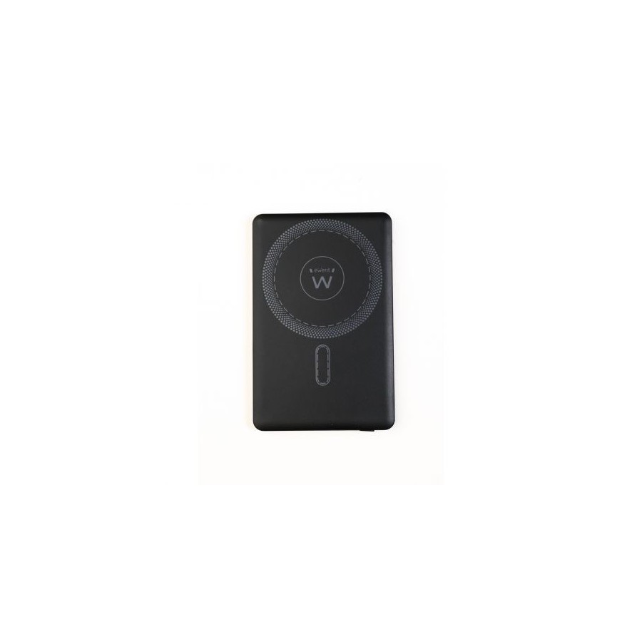 26306-EWENT POWERBANK ULTRASLIM MAGSAFER 5000MAH  PD 20W, 1X USB-C (IN/OUT), 1X USB-A PORT, 104X67X8´55MM, 112GR, BLACK