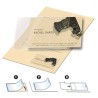 2637-PACK DE 100 FUNDAS ADHESIVAS PARA TARJETAS DE VISITA- APERTURA LATERAL - 60 X 95 MM 3L 10109