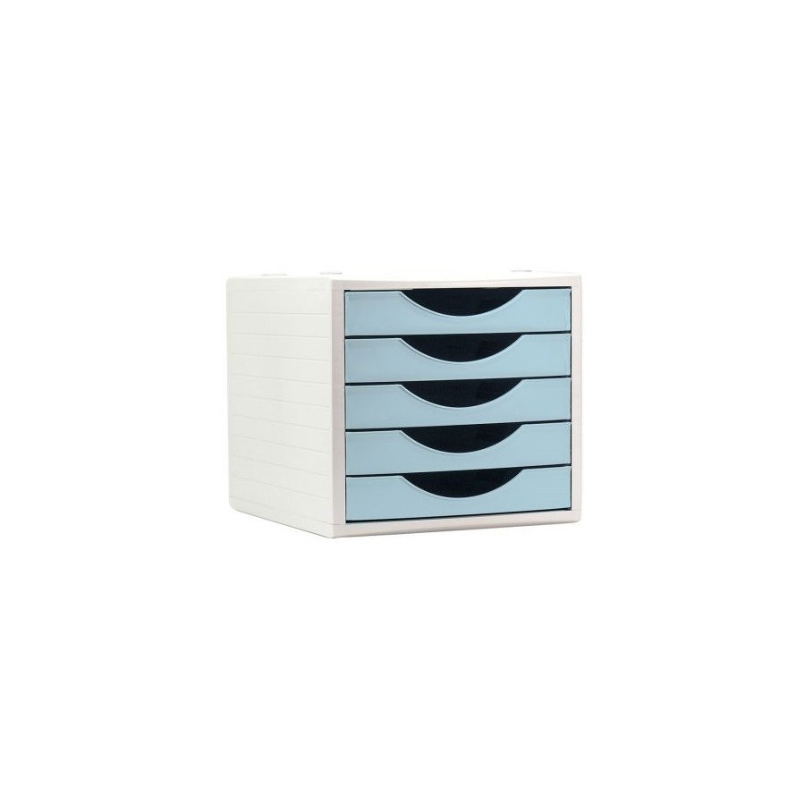 26488-MODULO ECOGREEN 100% RECICLADO Y RECICLABLE 5 CAJONES AZUL PASTEL 340X270X260 MM ARCHIVO 2000 4005 AZ PS 26488-MODULO ECOGREEN 100% RECICLADO Y RECICLABLE 5 CAJONES AZUL PASTEL 340X270X260 MM ARCHIVO 2000 4005 AZ PS