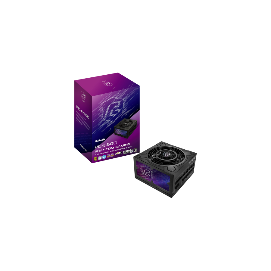 26759-Asrock Phantom Gaming PG-850G unidad de fuente de alimentacion 850 W 20+4 pin ATX ATX Negro 26759-Asrock Phantom Gaming PG-850G unidad de fuente de alimentacion 850 W 20+4 pin ATX ATX Negro