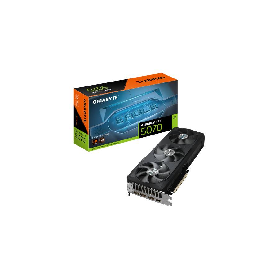 27003-GIGABYTE GeForce RTX 5070 EAGLE OC SFF 12G Tarjeta Grafica - 12GB GDDR7, 192 bits, PCI-E 5.0, XXXX MHz Core Clock, 27003-GIGABYTE GeForce RTX 5070 EAGLE OC SFF 12G Tarjeta Grafica - 12GB GDDR7, 192 bits, PCI-E 5.0, XXXX MHz Core Clock,