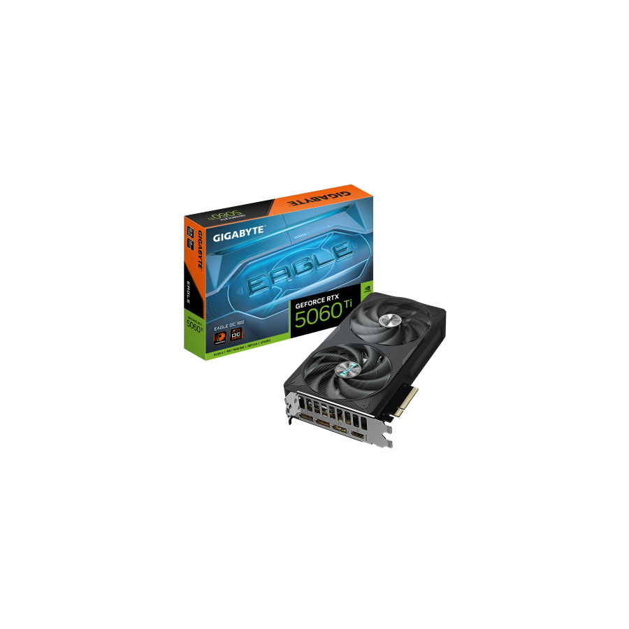 27018-GIGABYTE GeForce RTX 5060 Ti EAGLE OC 16G Tarjeta Grafica - 16 GB GDDR7, 128 bits, PCI-E 5.0, 2617 MHz Frecuencia 27018-GIGABYTE GeForce RTX 5060 Ti EAGLE OC 16G Tarjeta Grafica - 16 GB GDDR7, 128 bits, PCI-E 5.0, 2617 MHz Frecuencia